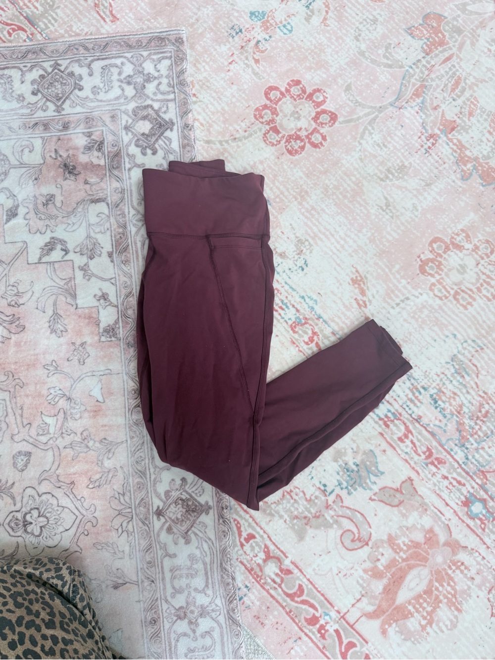 Reebok Speedwick'Maroon High-Rise Leggings